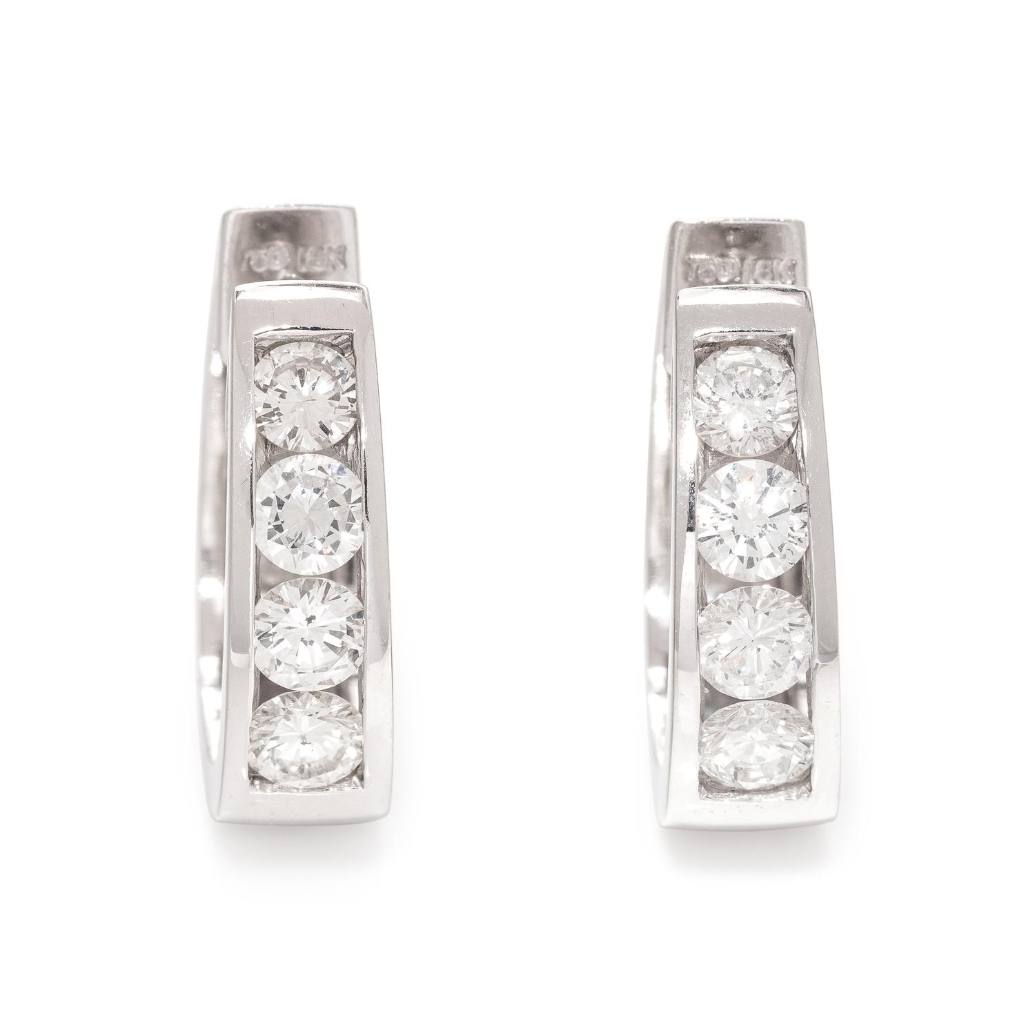 DIAMOND HOOP EARRINGS