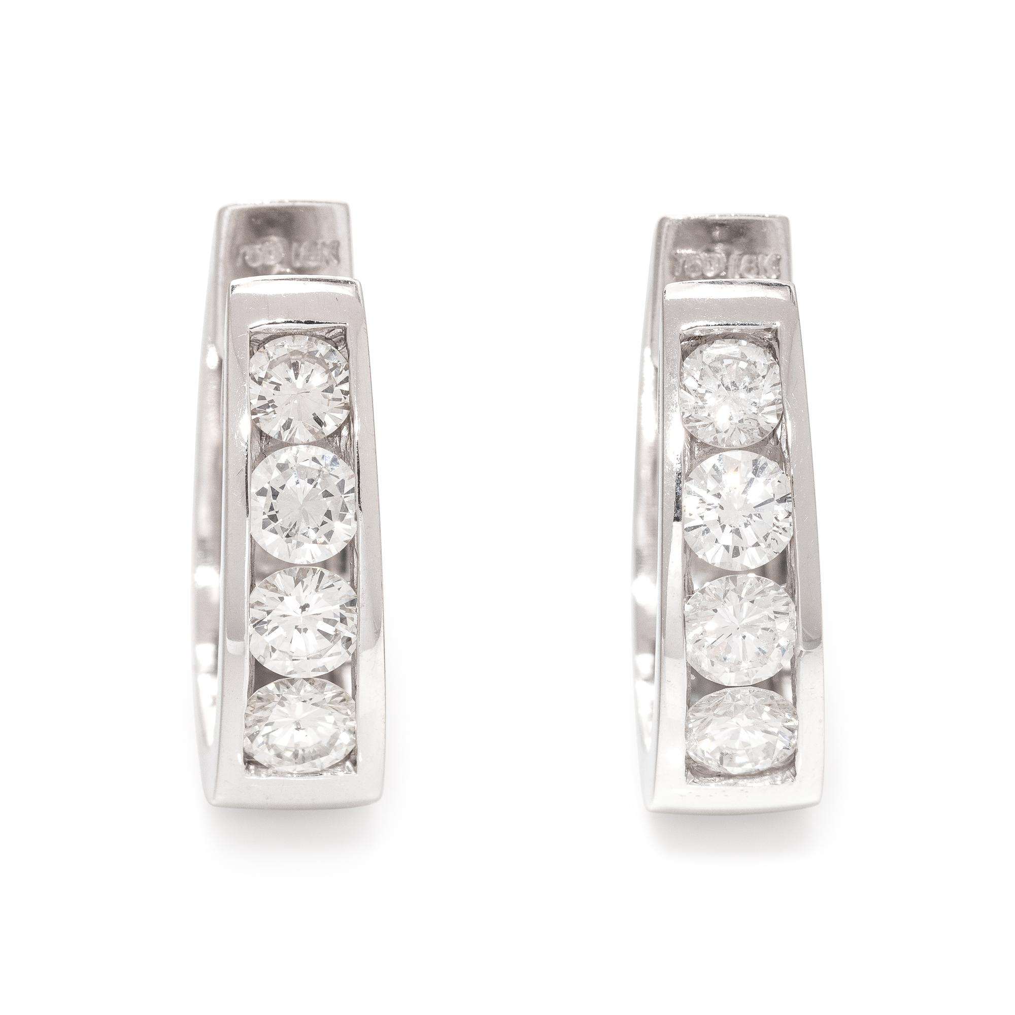 DIAMOND HOOP EARRINGS