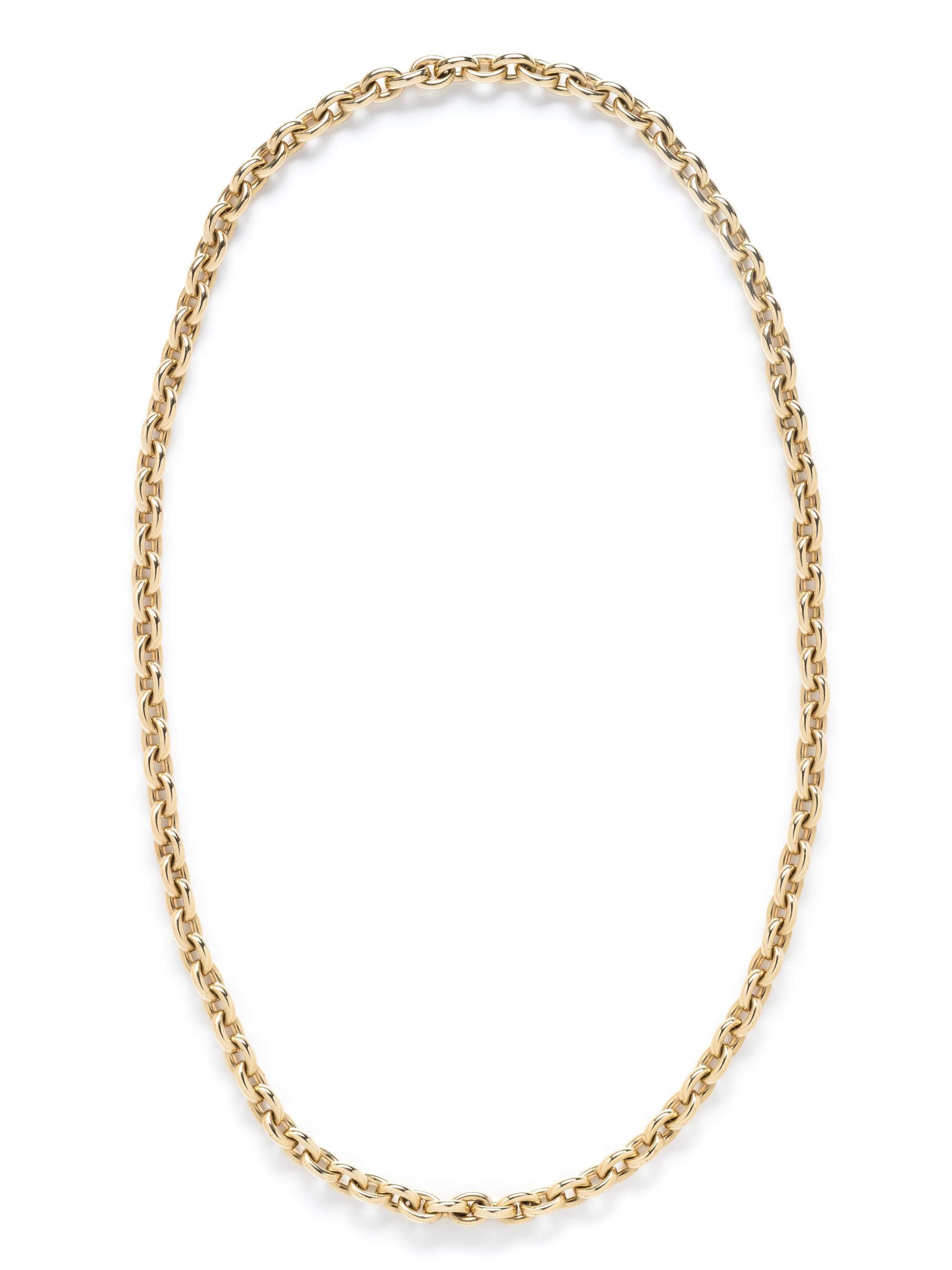 YELLOW GOLD LONGCHAIN NECKLACE
