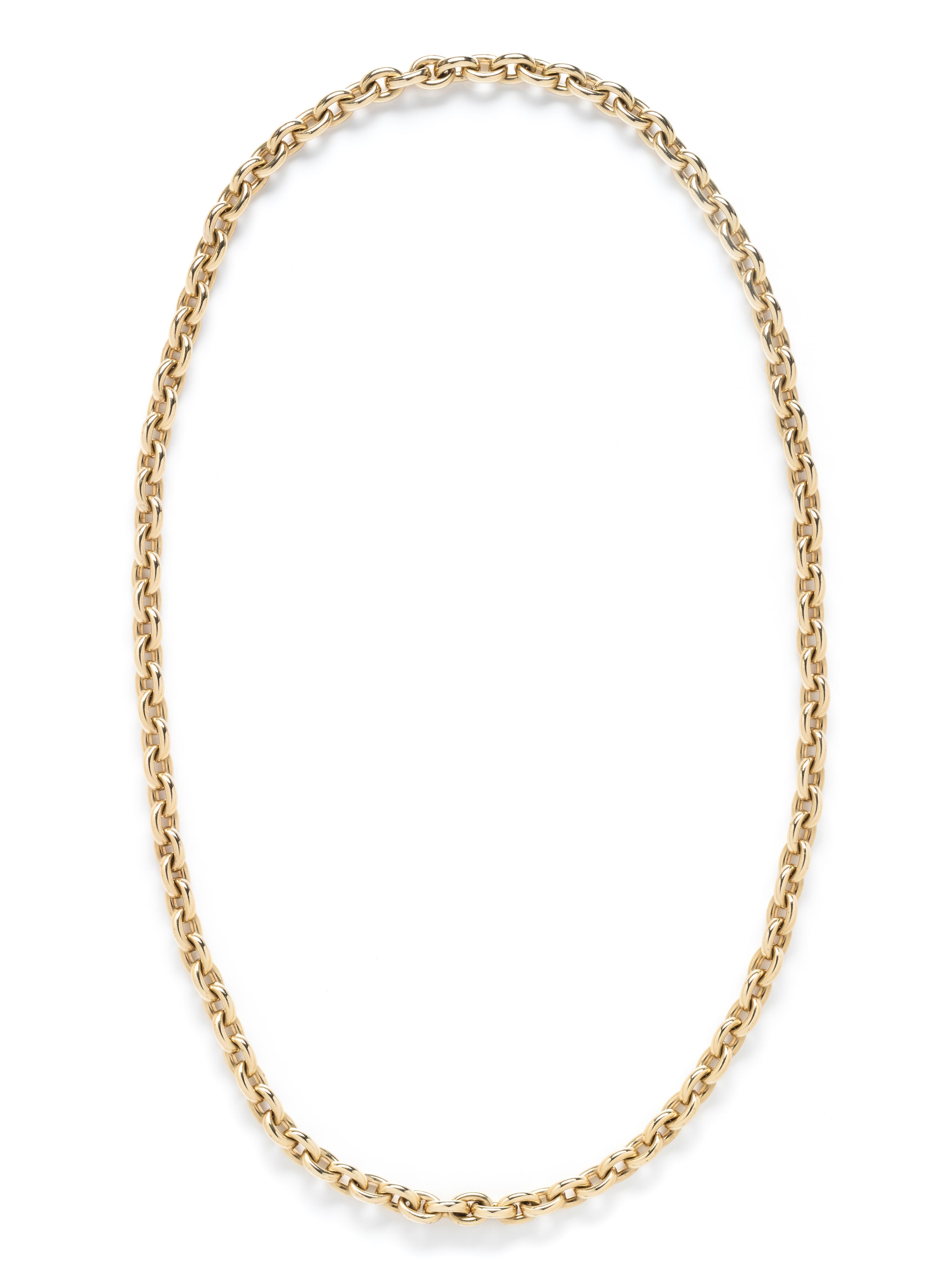 YELLOW GOLD LONGCHAIN NECKLACE