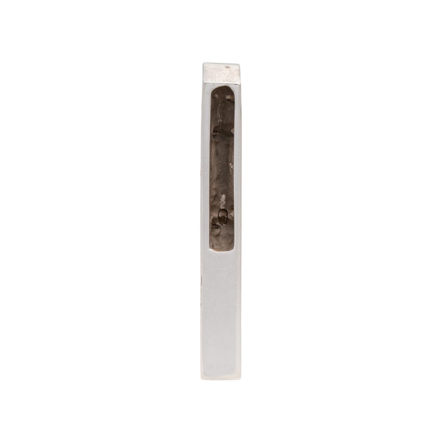 PLATINUM AND DIAMOND SLIDE PENDANT