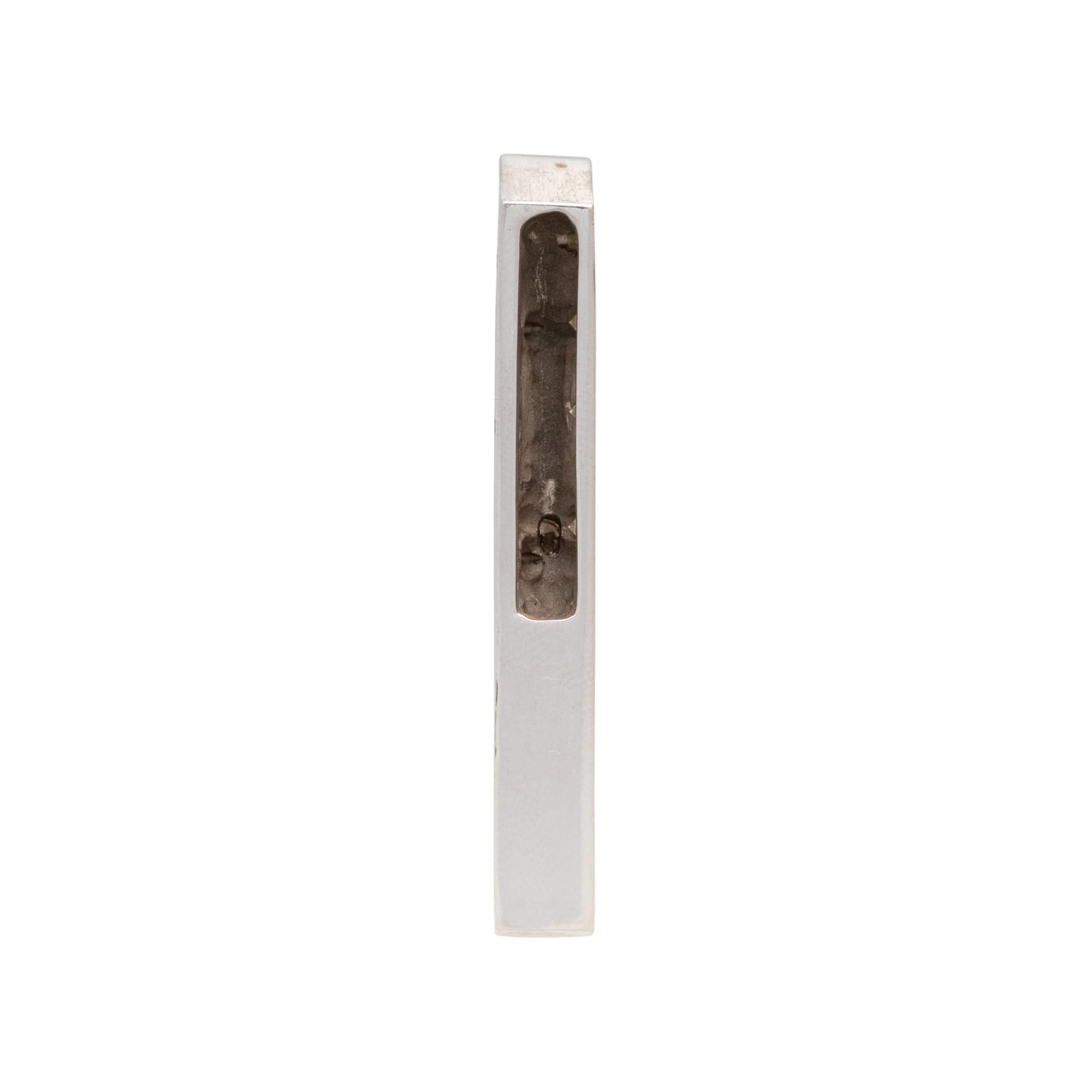 PLATINUM AND DIAMOND SLIDE PENDANT