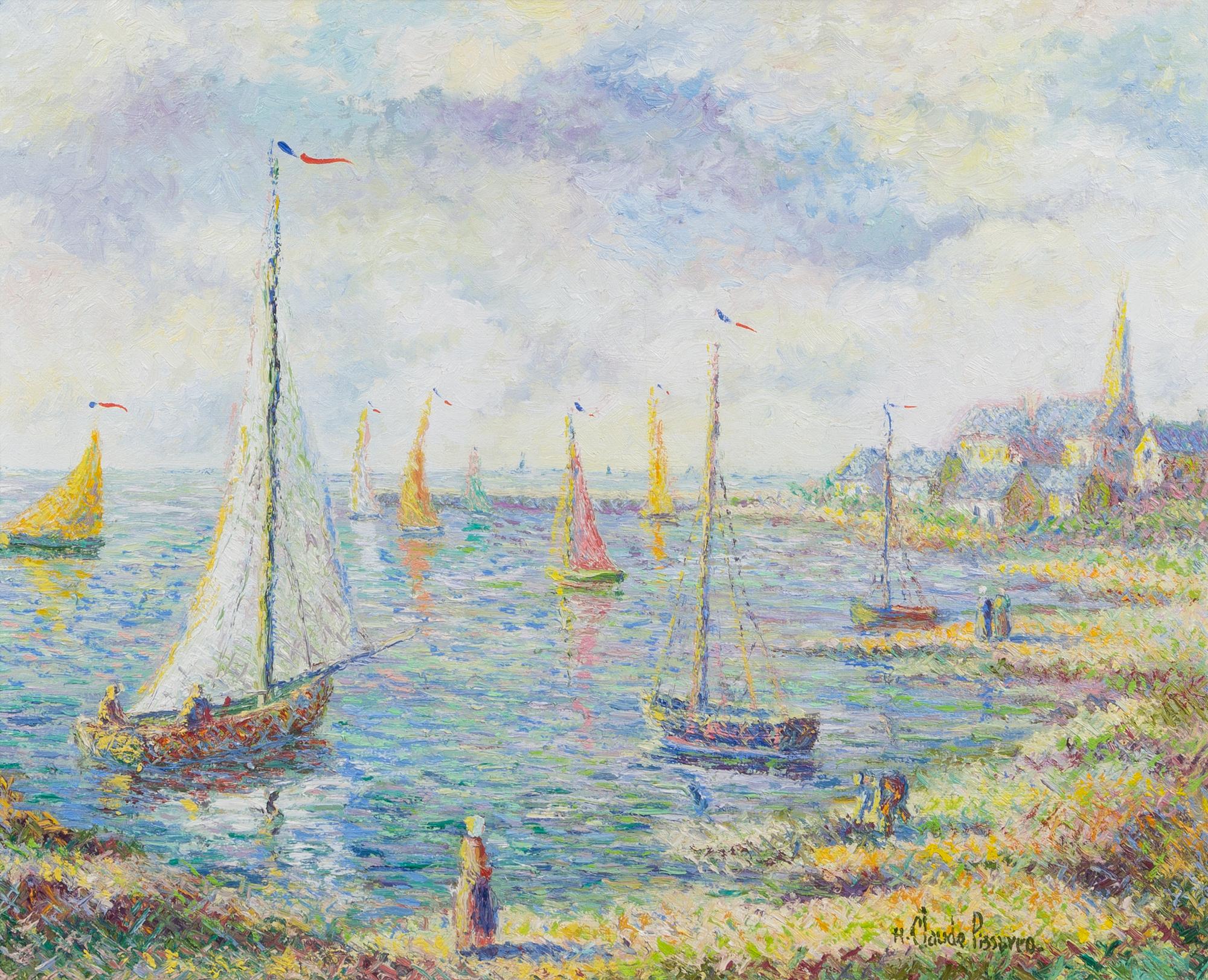 Hughes Claude Pissarro, (French, b. 1935), Les voiliers de Rueil