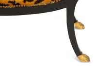 A Regency Style Parcel Gilt Ebonized Window Bench — 19th/20th Century