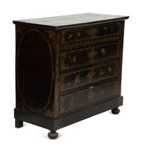 An English Ebonized and Mother-of-Pearl Inlaid Chest of Drawers — 19TH CENTURY