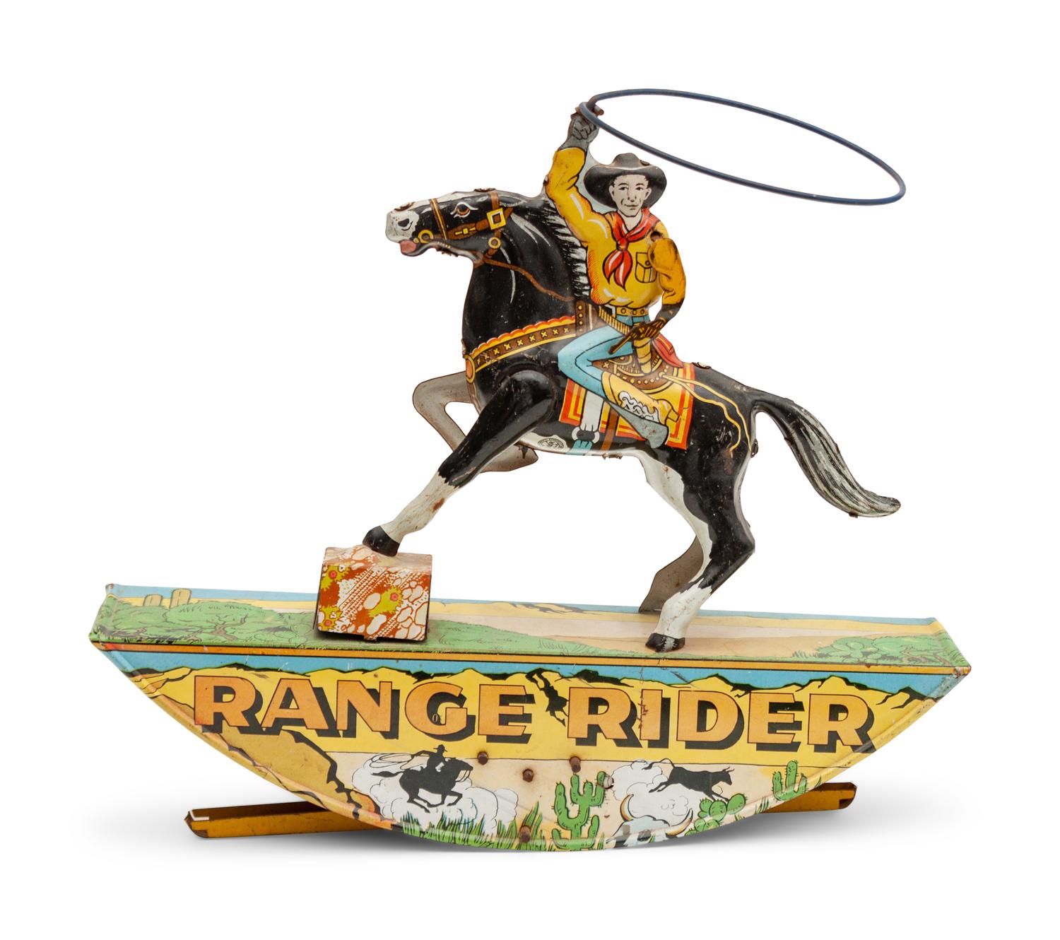Marx Tin Lithograph Range Rider Toy