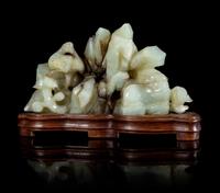 A Celadon Jade Width 4 7/8 inches.