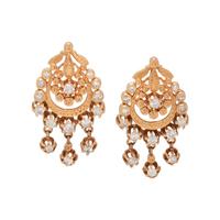 YELLOW GOLD AND DIAMOND EARRINGS