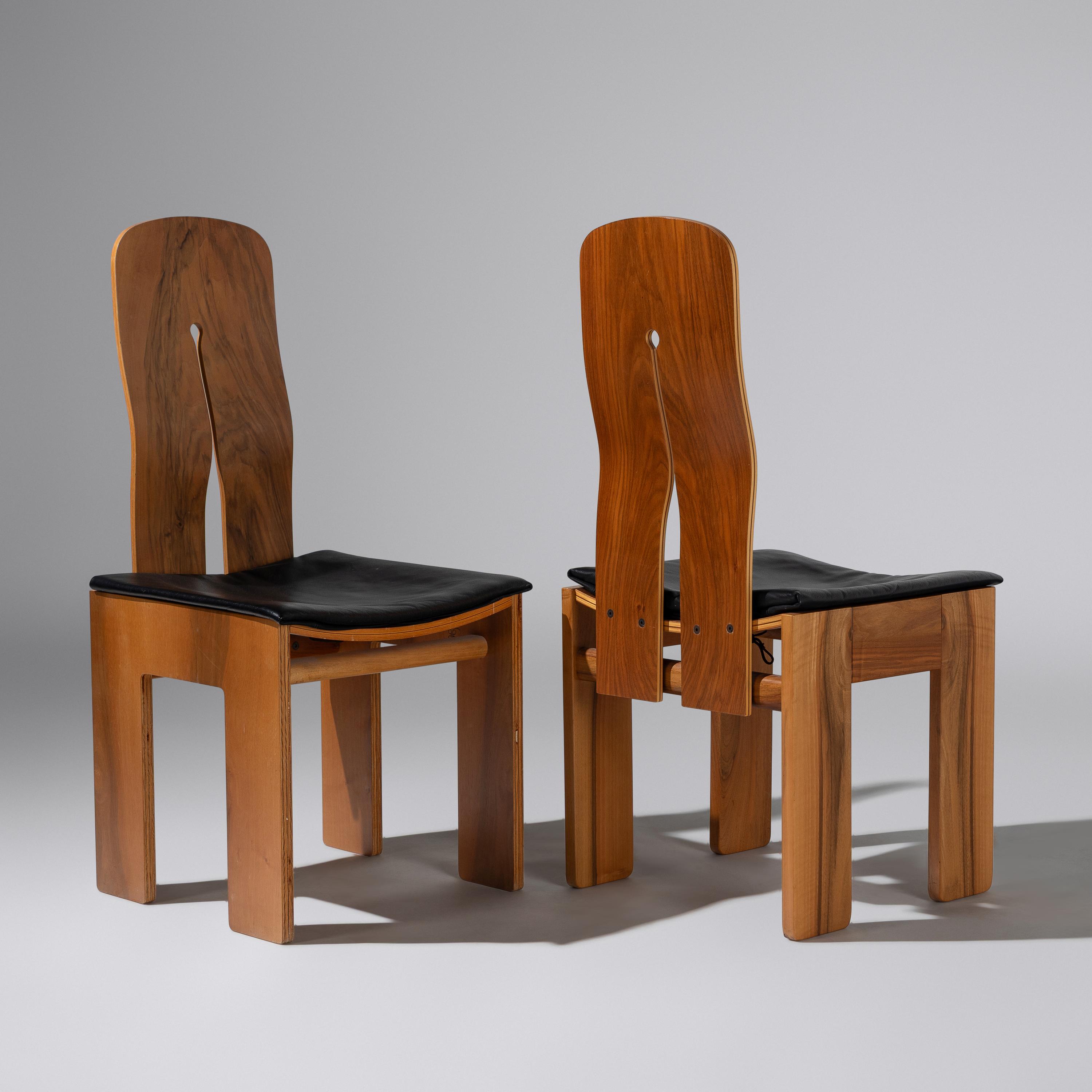 Set of 10 model 1934 765 dining chairs, designed 1934 Bernini, Italy, c. 1970