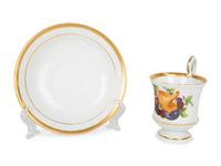 Ten Meissen and Style of Porcelain Teacups and Saucers — 19TH/20TH CENTURY