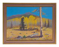 Indian Camp on the Slopes of San Francisco Peaks, on the Road to the Snow Bowl, 1952