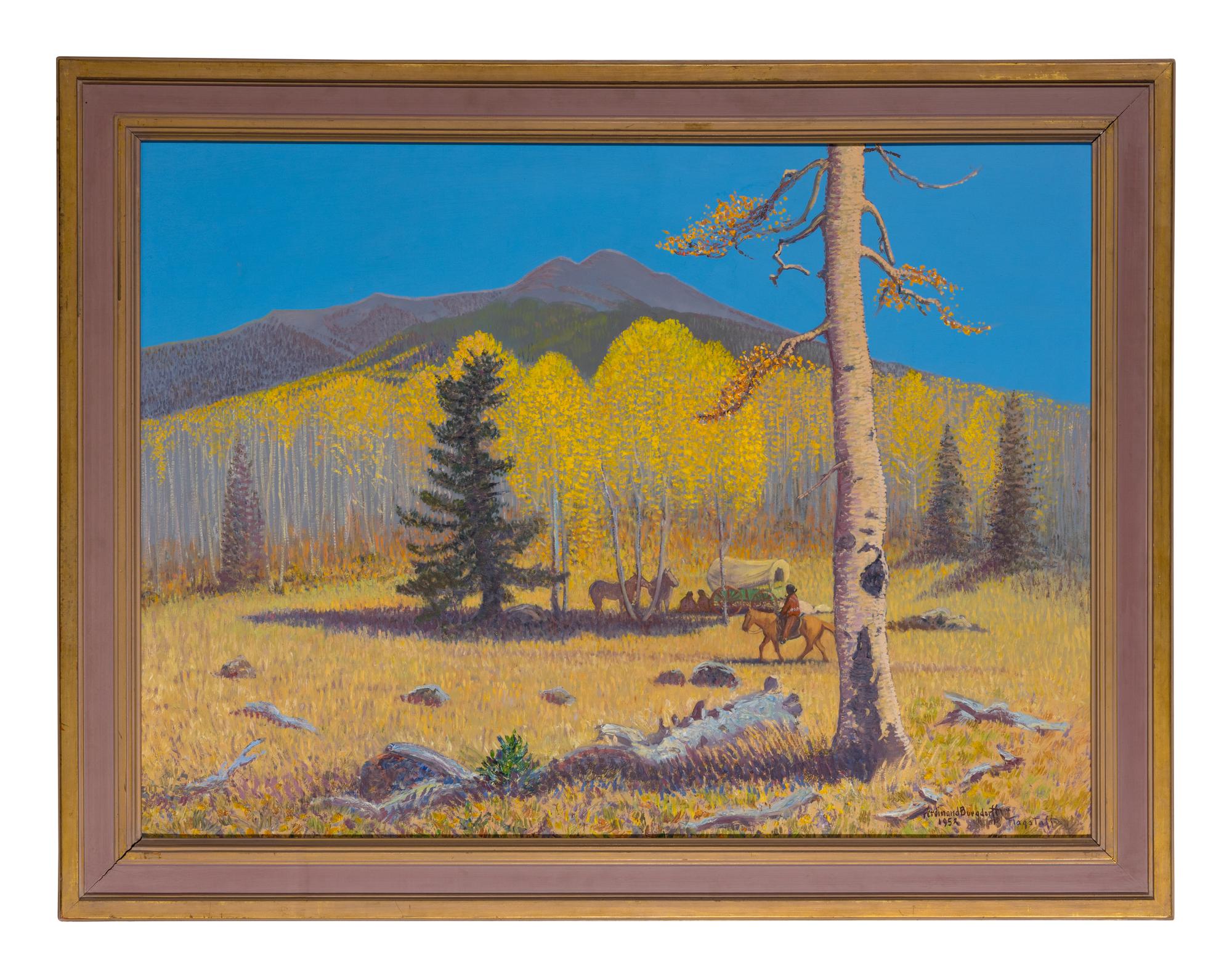 Indian Camp on the Slopes of San Francisco Peaks, on the Road to the Snow Bowl, 1952