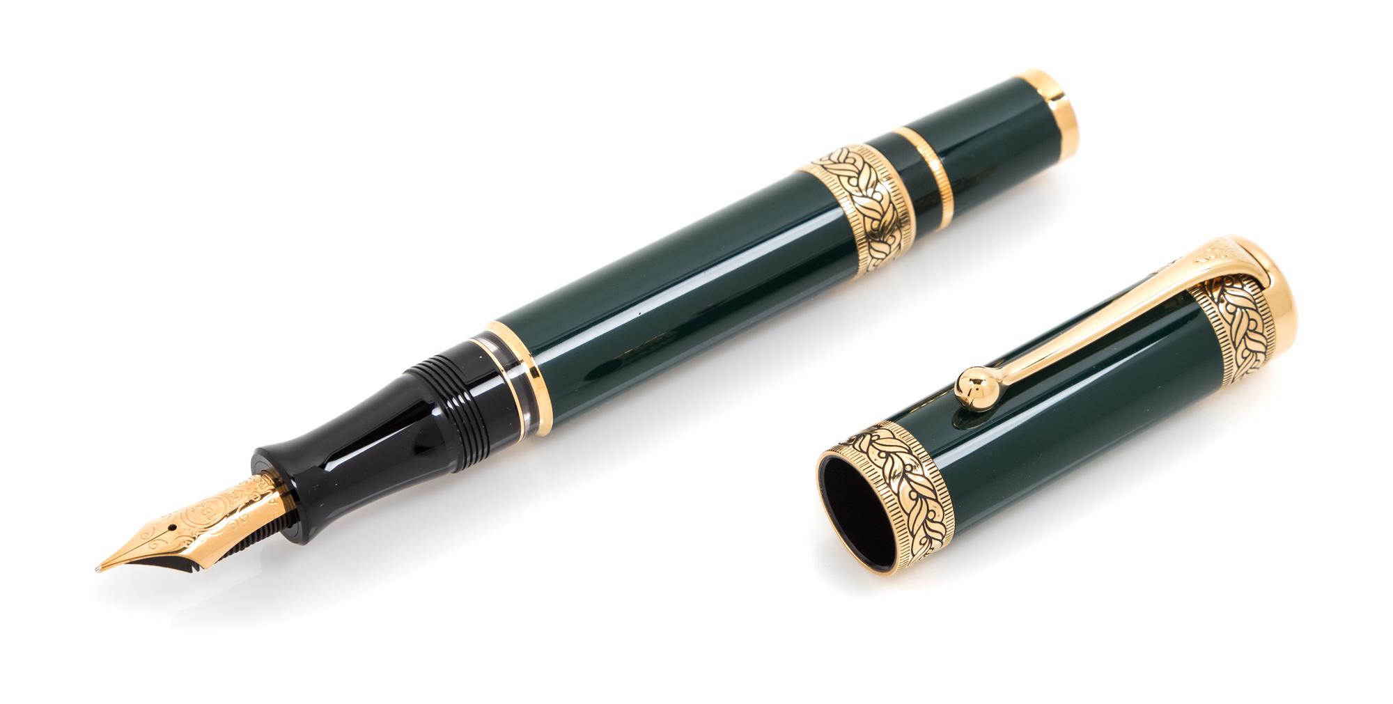 An Aurora Dante Alighieri Limited Edition Fountain Pen and Ink Set