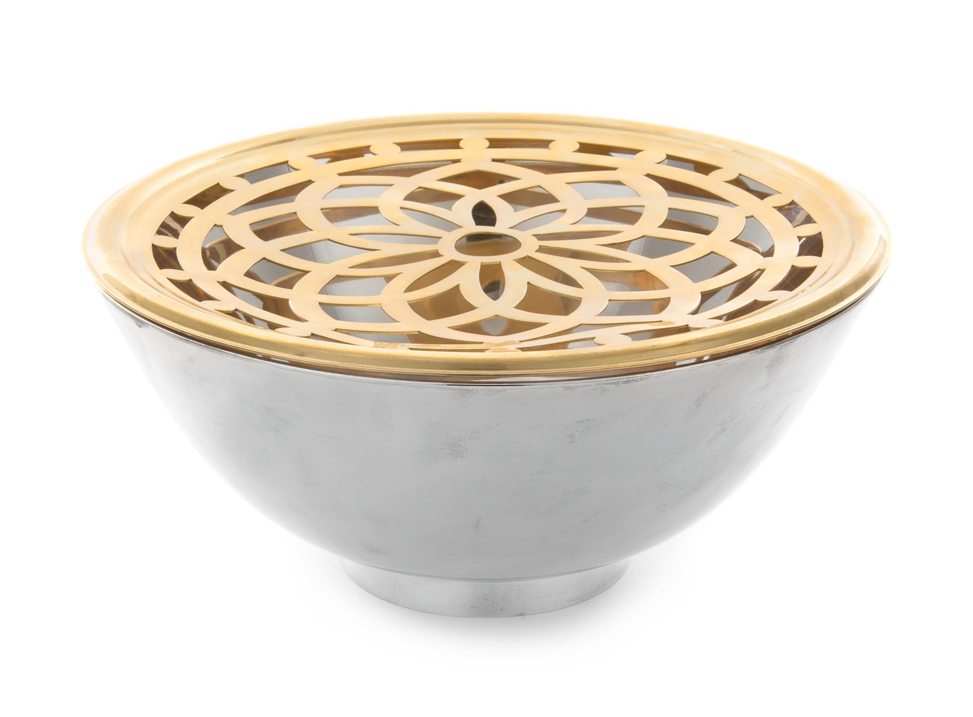 An American Silver Bowl and Associated Flower Frog, Tiffany & Co., New York, NY, Circa 1870, the plain bowl with a circular foot, marke