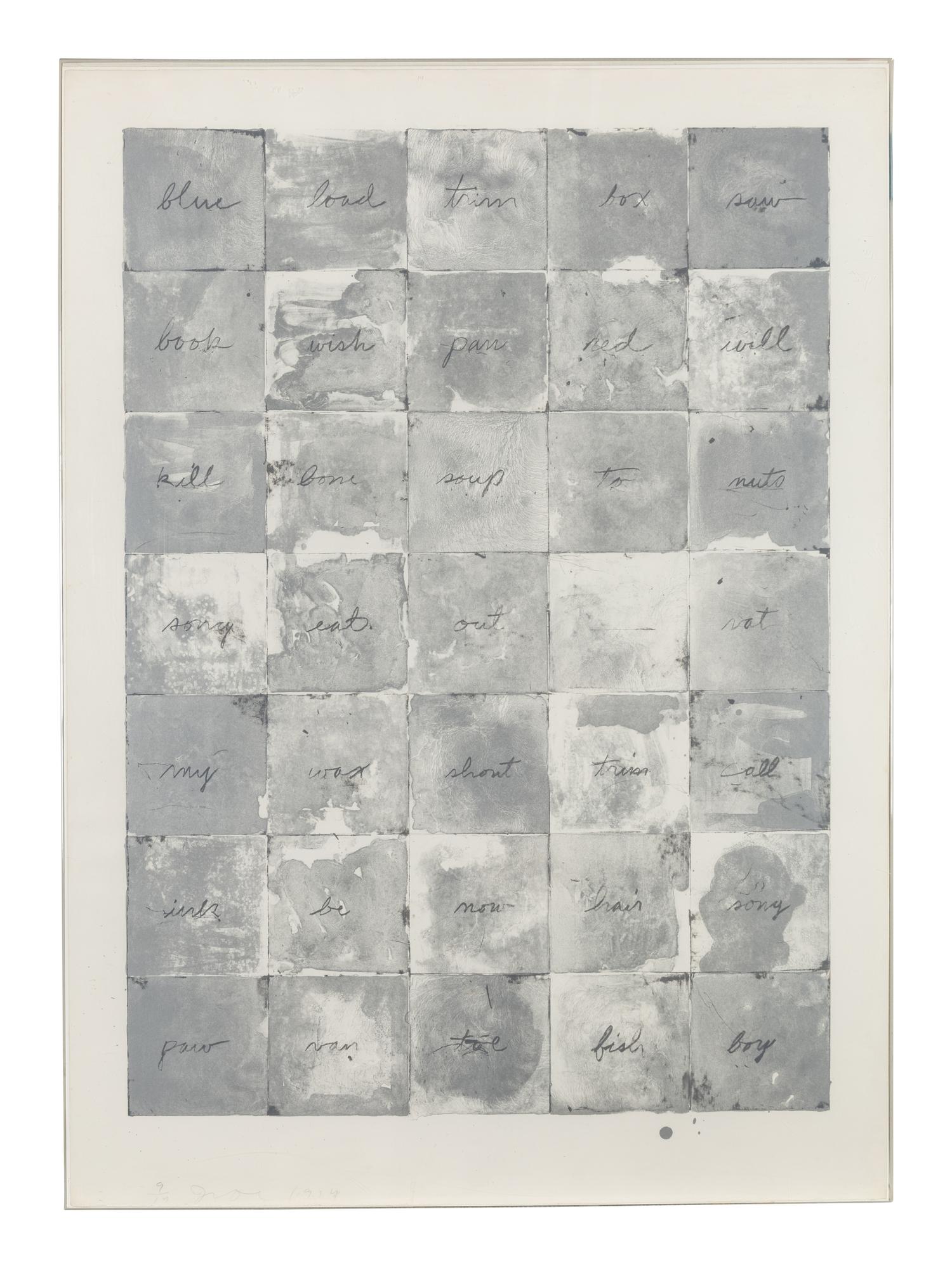 Wall Chart III , 1974