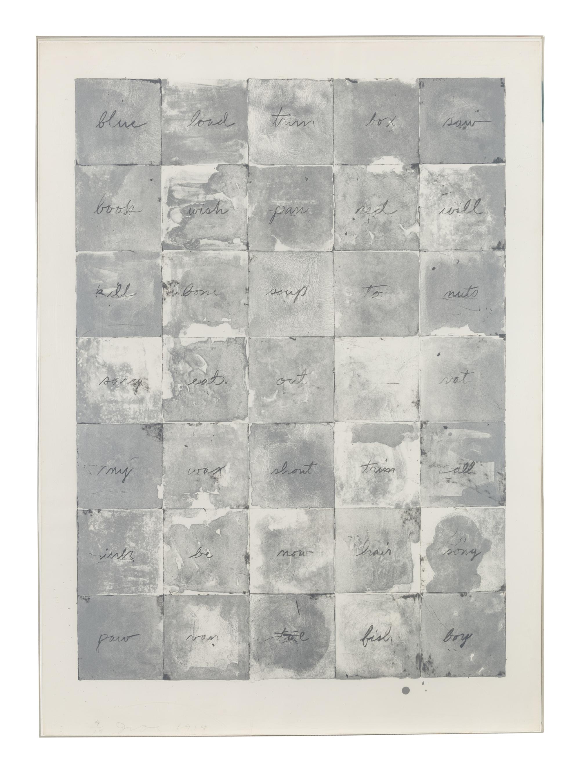 Wall Chart III , 1974