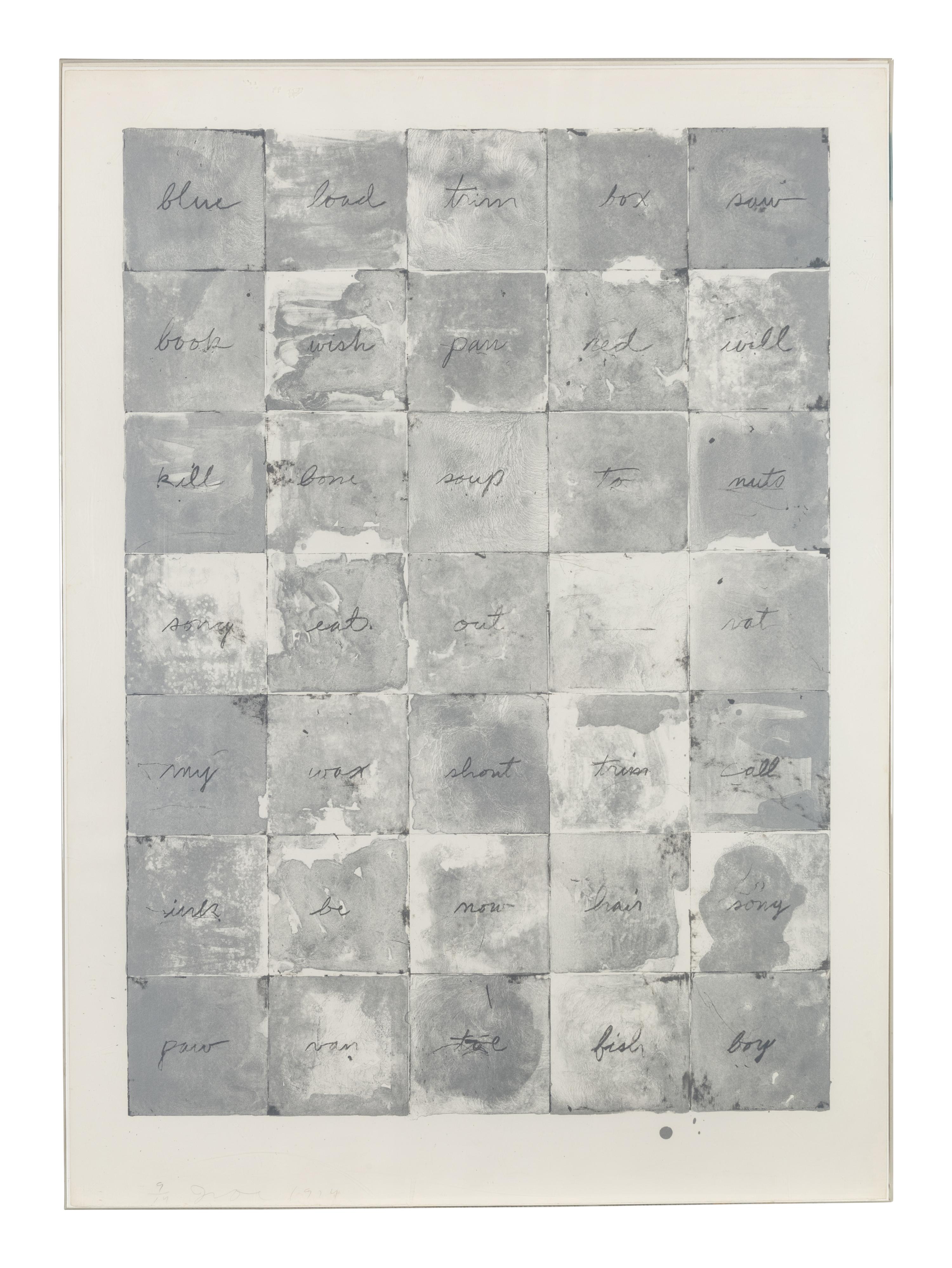 Wall Chart III , 1974