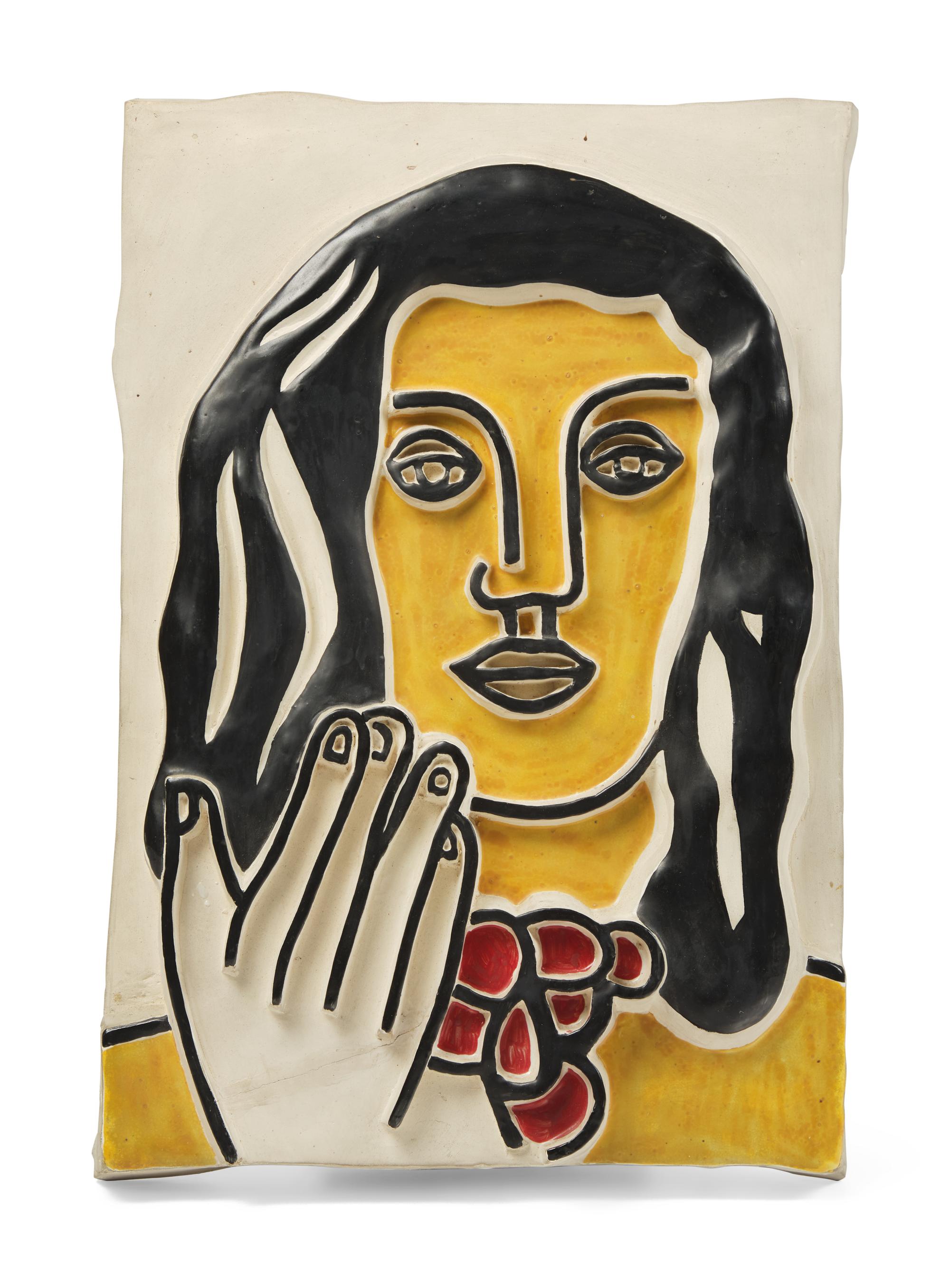 Fernand Léger (French, 1881-1955) — Visage à une Main (Head with One Hand), 1952