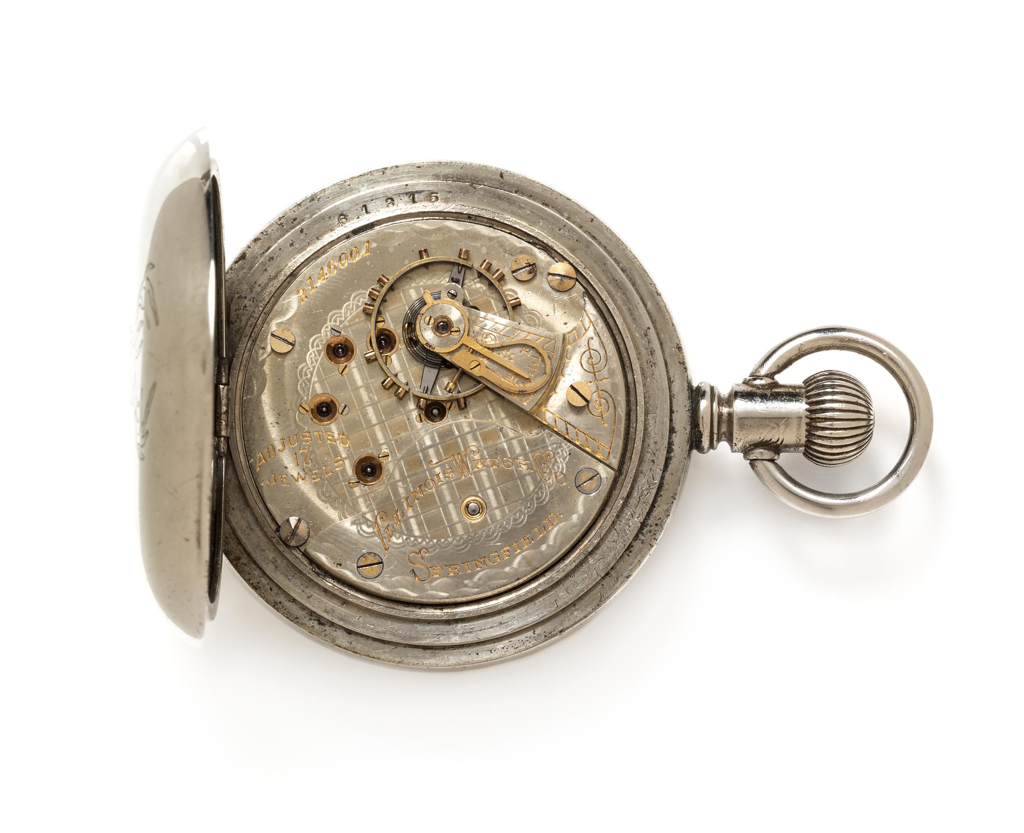A Silveroid Open Face Pocket Watch, Illinois, Circa 1907, 110.60 dwts.