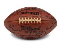An Impressive 1976 Chicago Bears Team Signed Game Ball Including Vintage Walter Payton "Sweetness" Autograph