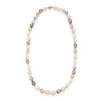 Baroque Multicolor Cultured Pearl Necklace