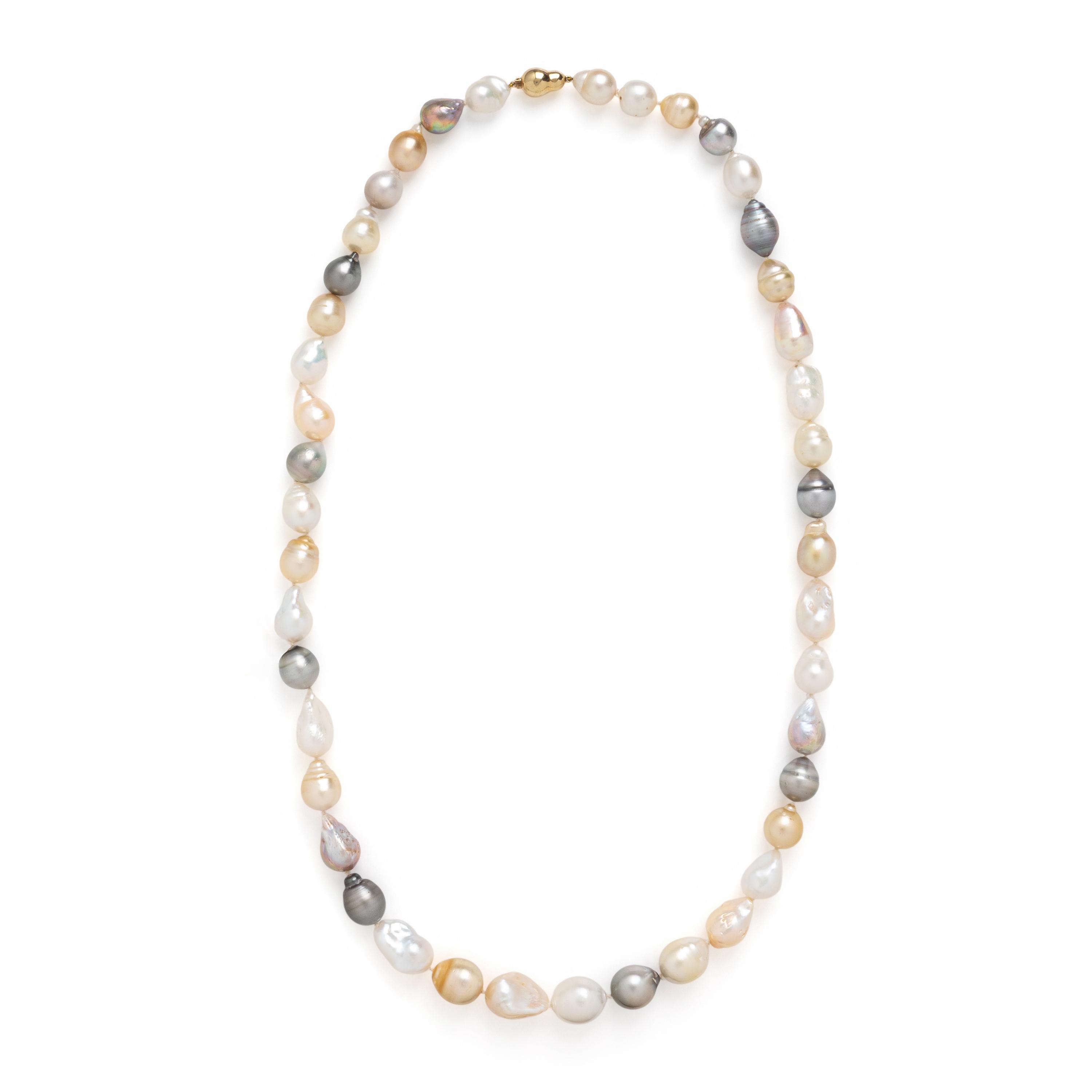 Baroque Multicolor Cultured Pearl Necklace