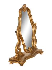 A Continental Giltwood Dressing Table Mirror