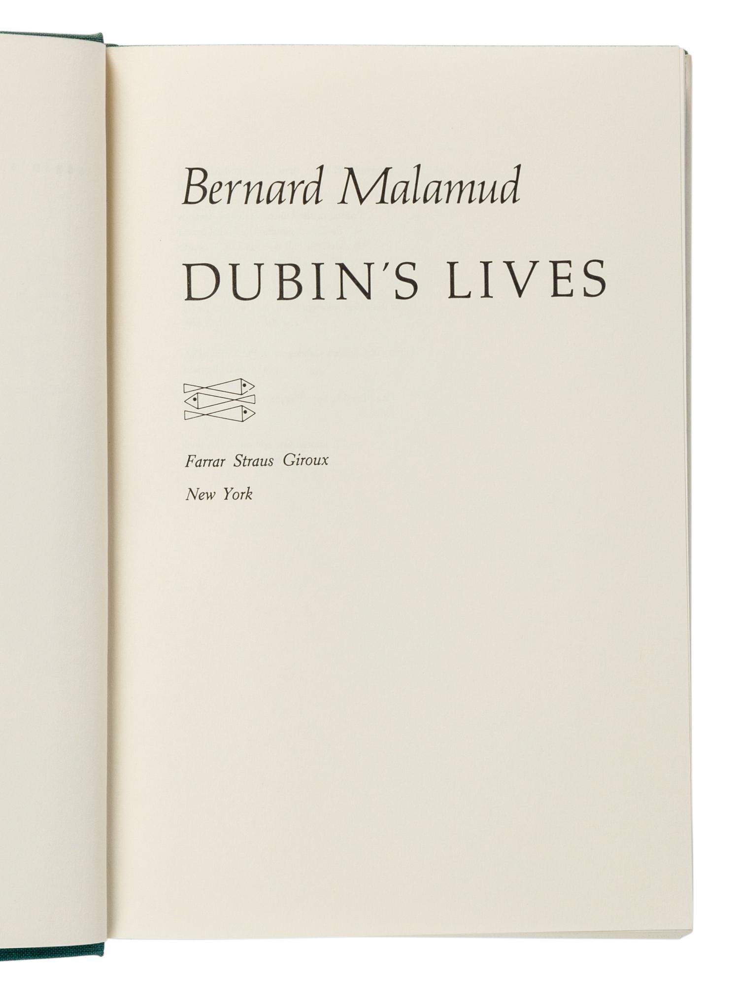 MALAMUD, Bernard (1914-1986). A group of 6 works, comprising: