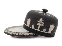 An English Jasperware Cheese Dome