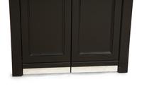 A Pair of Custom Neoclassical Style Black-Painted Bookcases