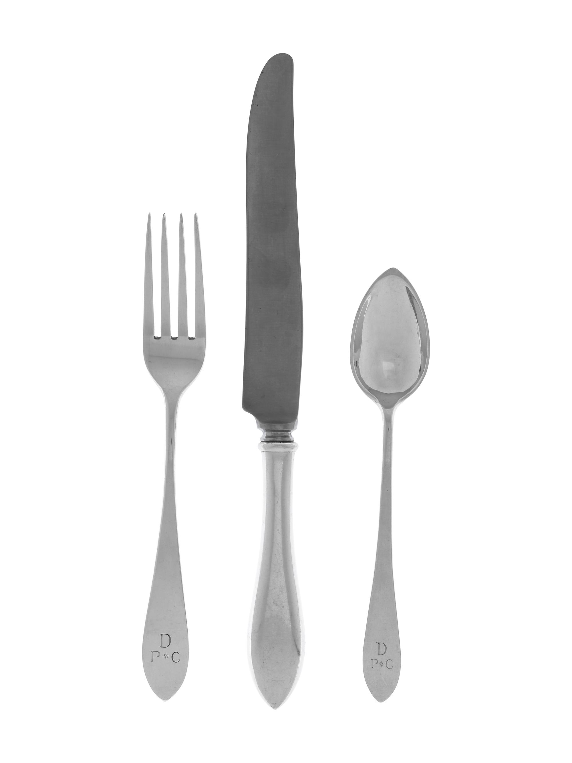 An American Silver Flatware Service