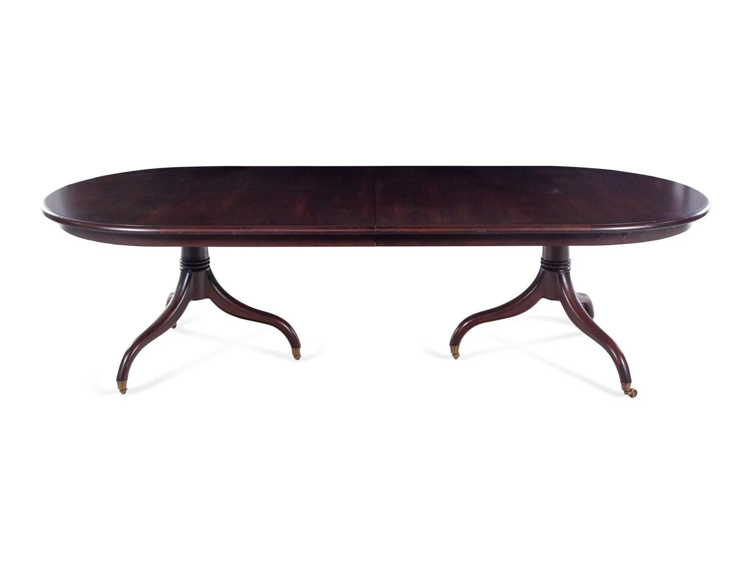 A Contemporary Mahogany Extension Dining Table
