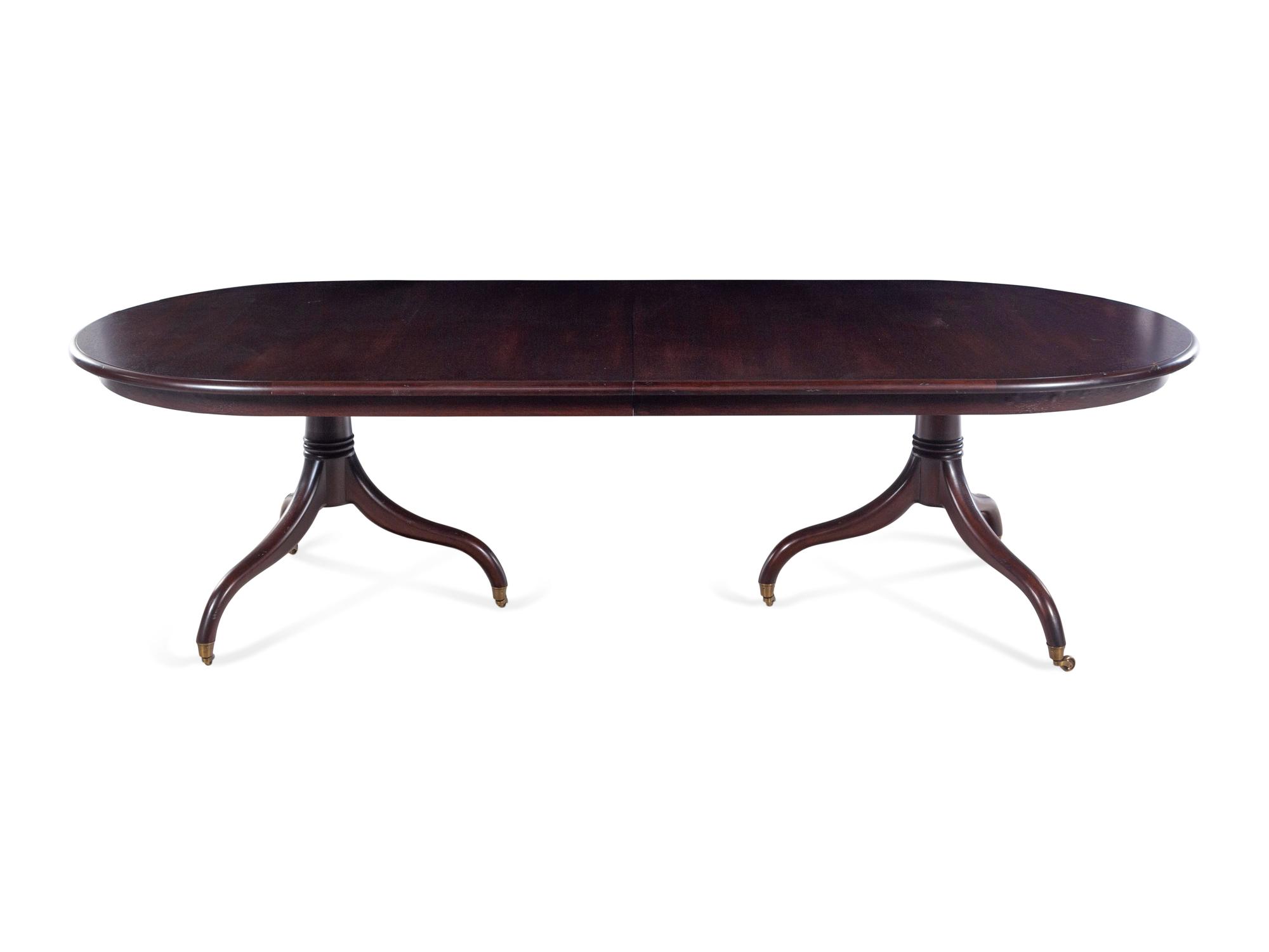 A Contemporary Mahogany Extension Dining Table