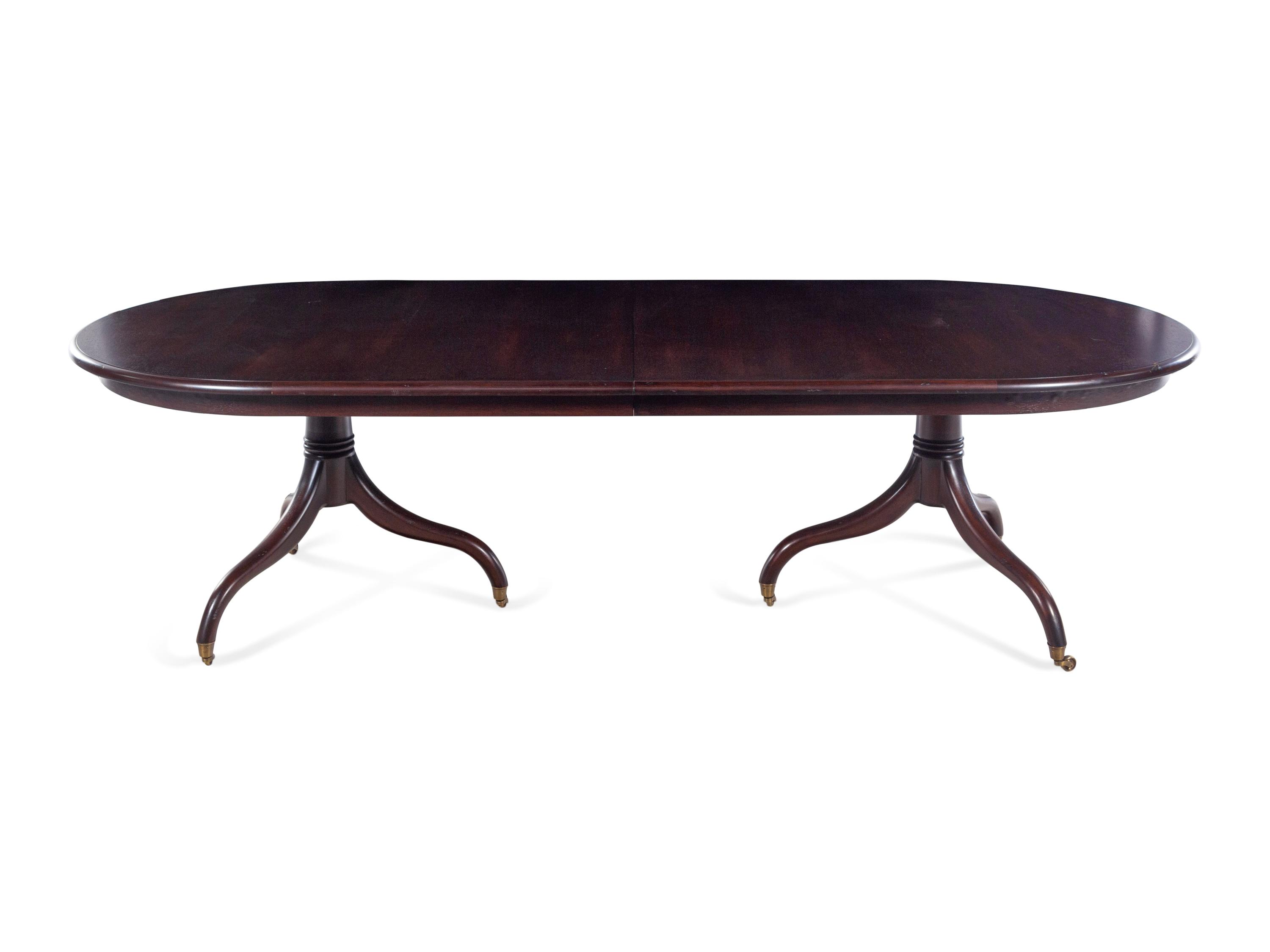 A Contemporary Mahogany Extension Dining Table