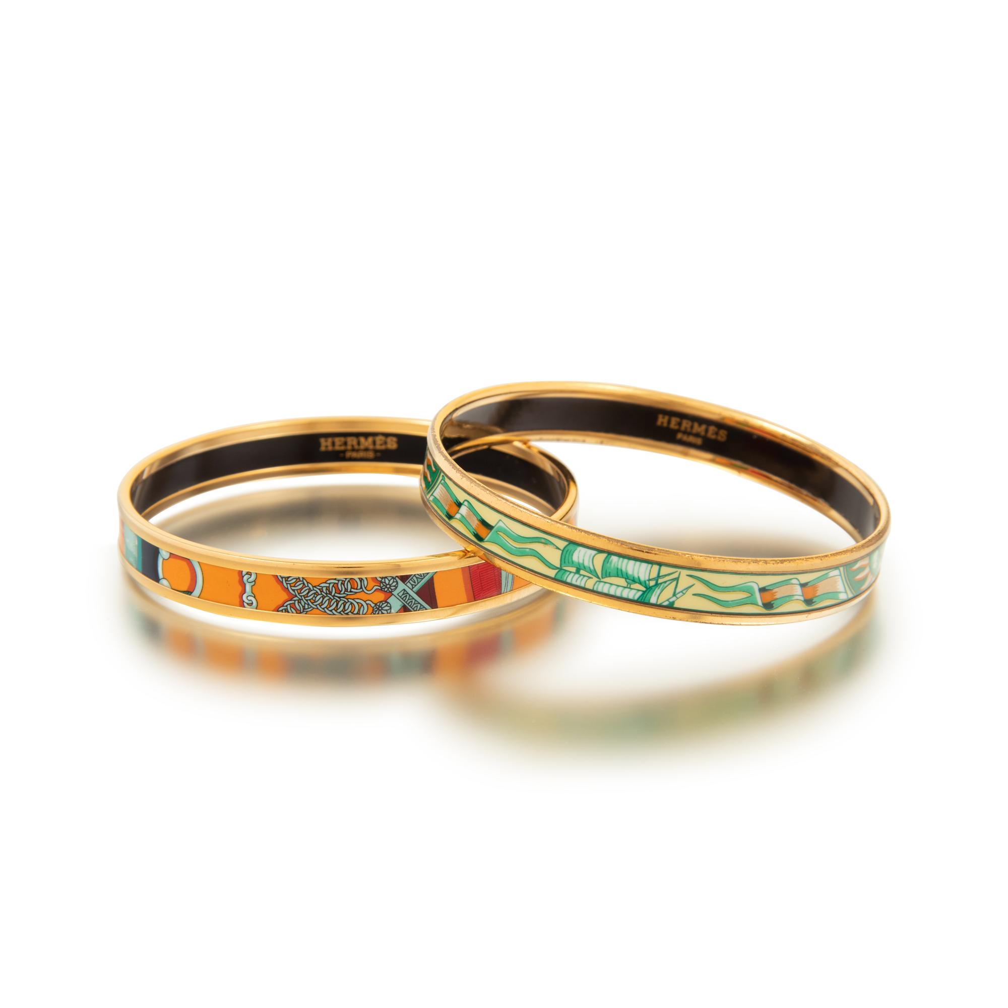 Two Hermès Bangles