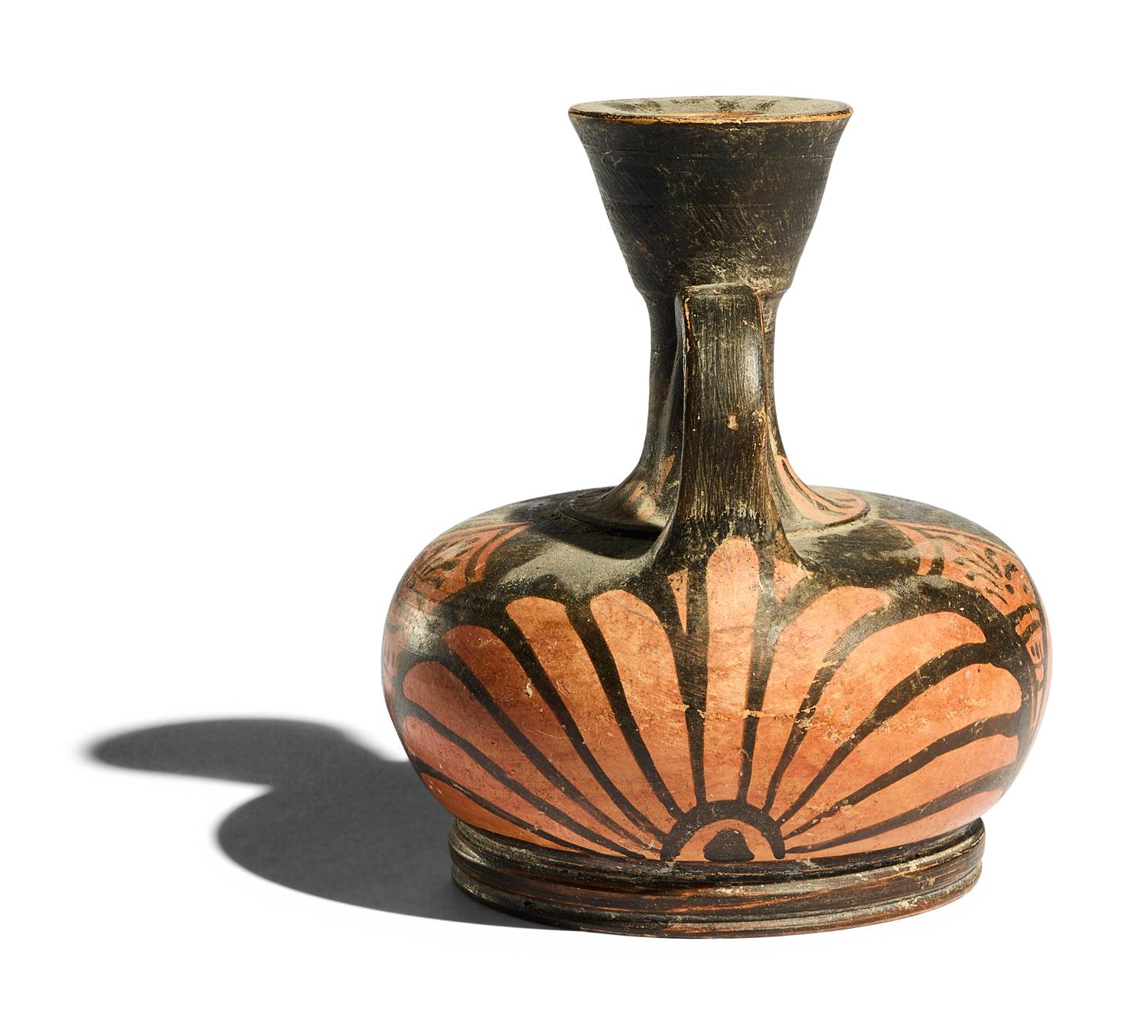 A Campanian Red-Figured Squat Lekythos