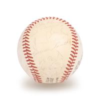 A 1970 Chicago Cubs Team Signed Autograph Baseball Including Ernie Banks, Leo Durocher, Bill Williams, Fergie Jenkins and Ron Santo (Beckett Authentication Services Letter BAS Certified),