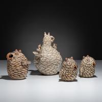 A Parliament of Zuni Pottery Owls