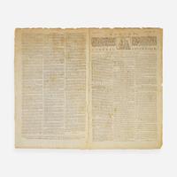 [American Revolution] [Hancock, John] Dunlap's Pennsylvania Packet Or The General Advertiser