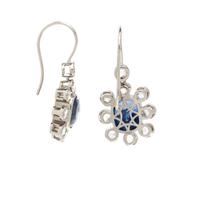SAPPHIRE AND DIAMOND EARRINGS