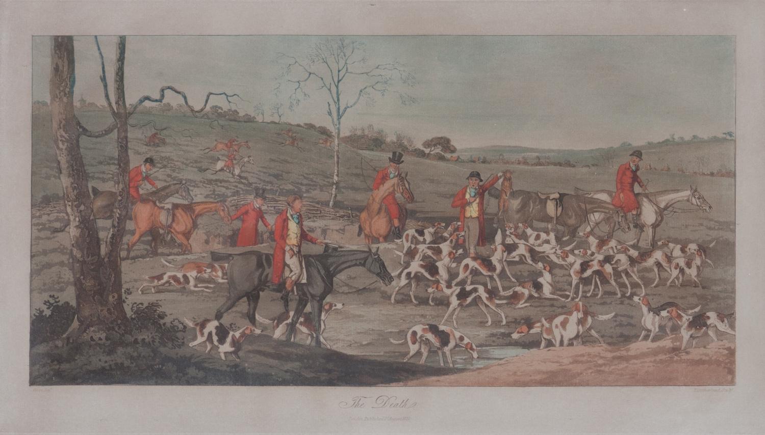 Four Handcolored Engravings by T. Sutherland Each: 10 x 17 5/8 inches. — AFTER HENRY ALKEN (BRITISH, 1785-1851)