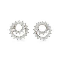 TIFFANY & CO., DIAMOND AND PLATINUM 'SWIRL' CLIP EARRINGS