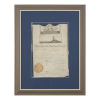 [Presidential] Madison, James. Partially-printed ship's passport, signed