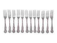 Twelve Victorian Silver Forks