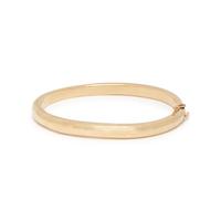YELLOW GOLD AND DIAMOND BANGLE BRACELET