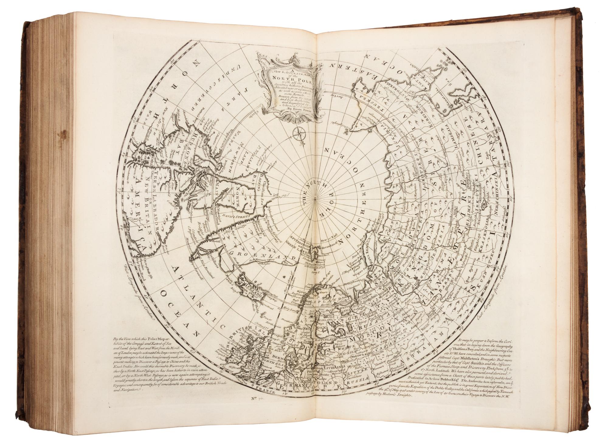 BOWEN, Emmanuel (d.1767). A Complete System of Geography. London: William Innys et al, 1744-1747.