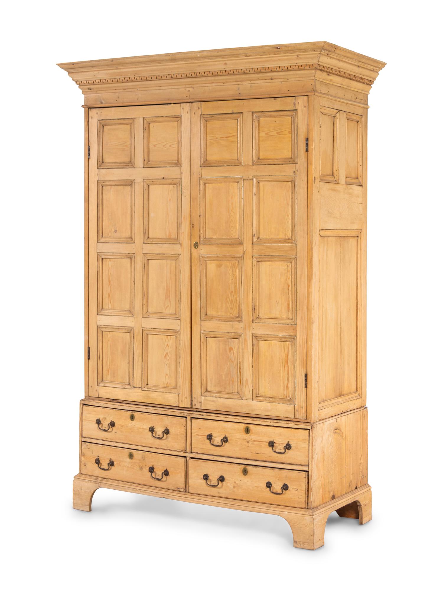 A Continental Pine Cabinet