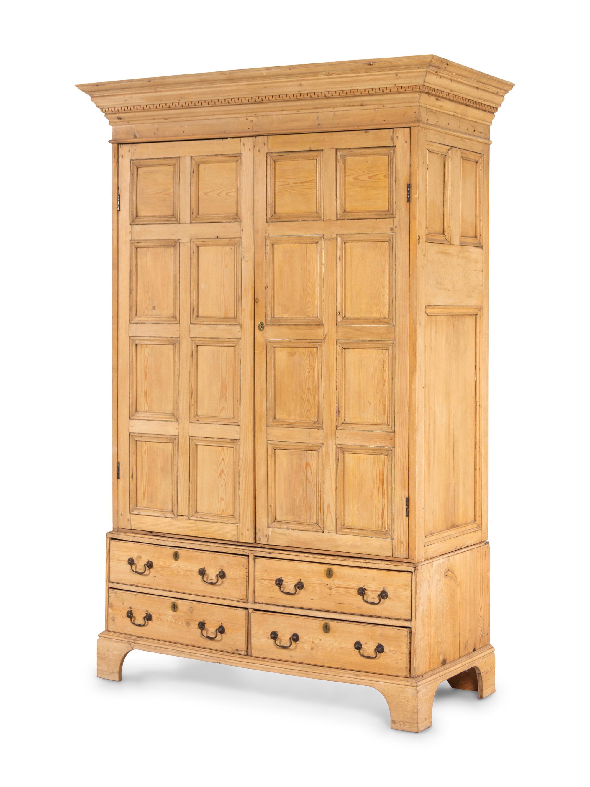 A Continental Pine Cabinet