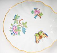 A Herend Queen Victoria Porcelain Three-Part Dish