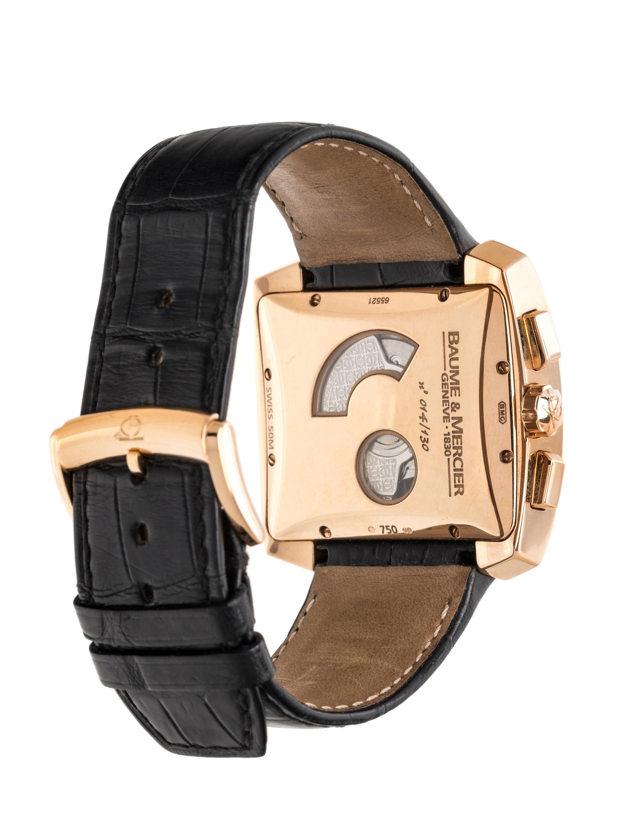BAUME & MERCIER, 18K PINK GOLD REF. 65521 LIMITED EDITION 'HAMPTON SPIRIT XL' CHRONOGRAPH WRISTWATCH